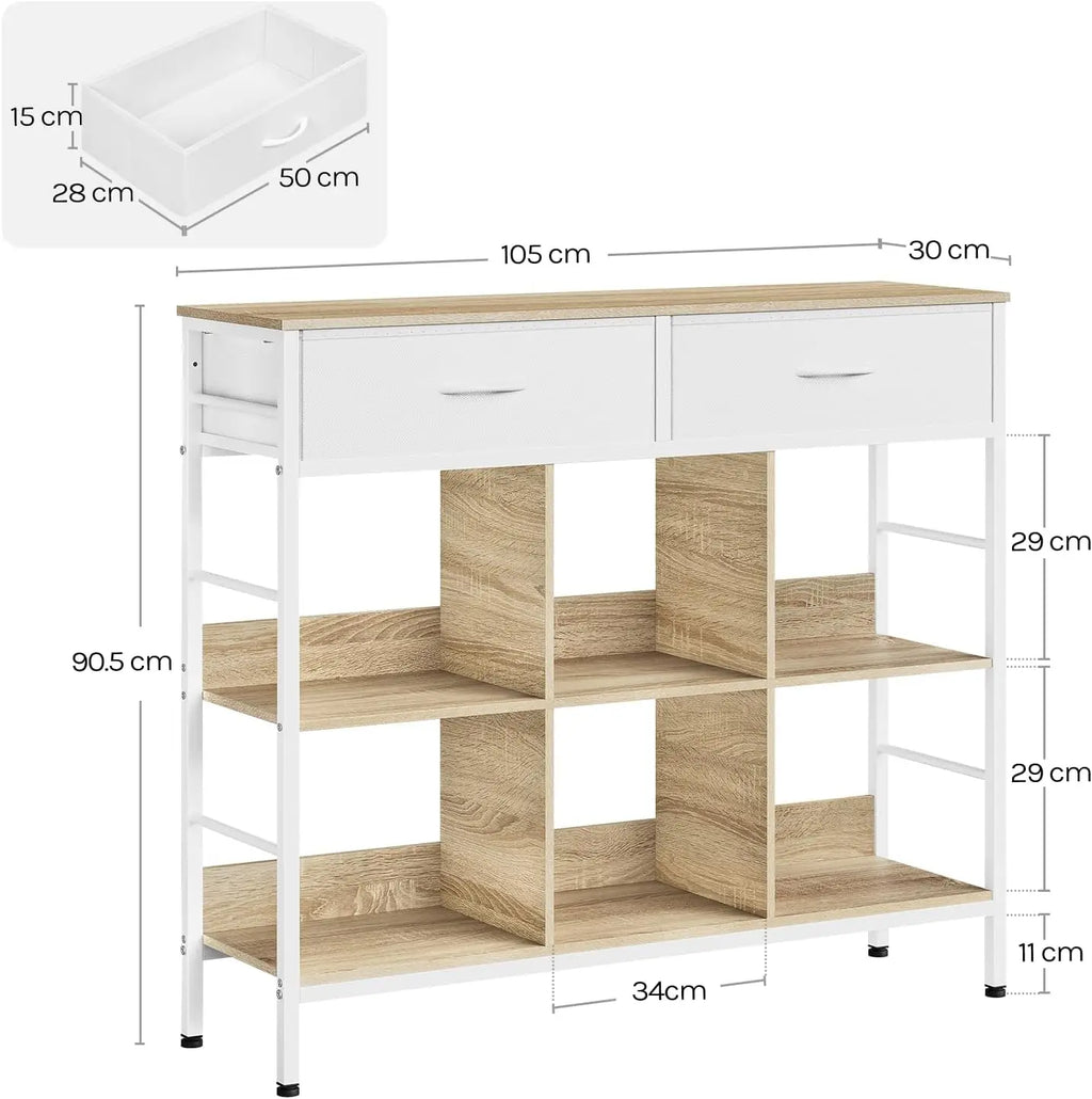 Meuble de rangement pour salon vintage - Chêne Meuble de rangement