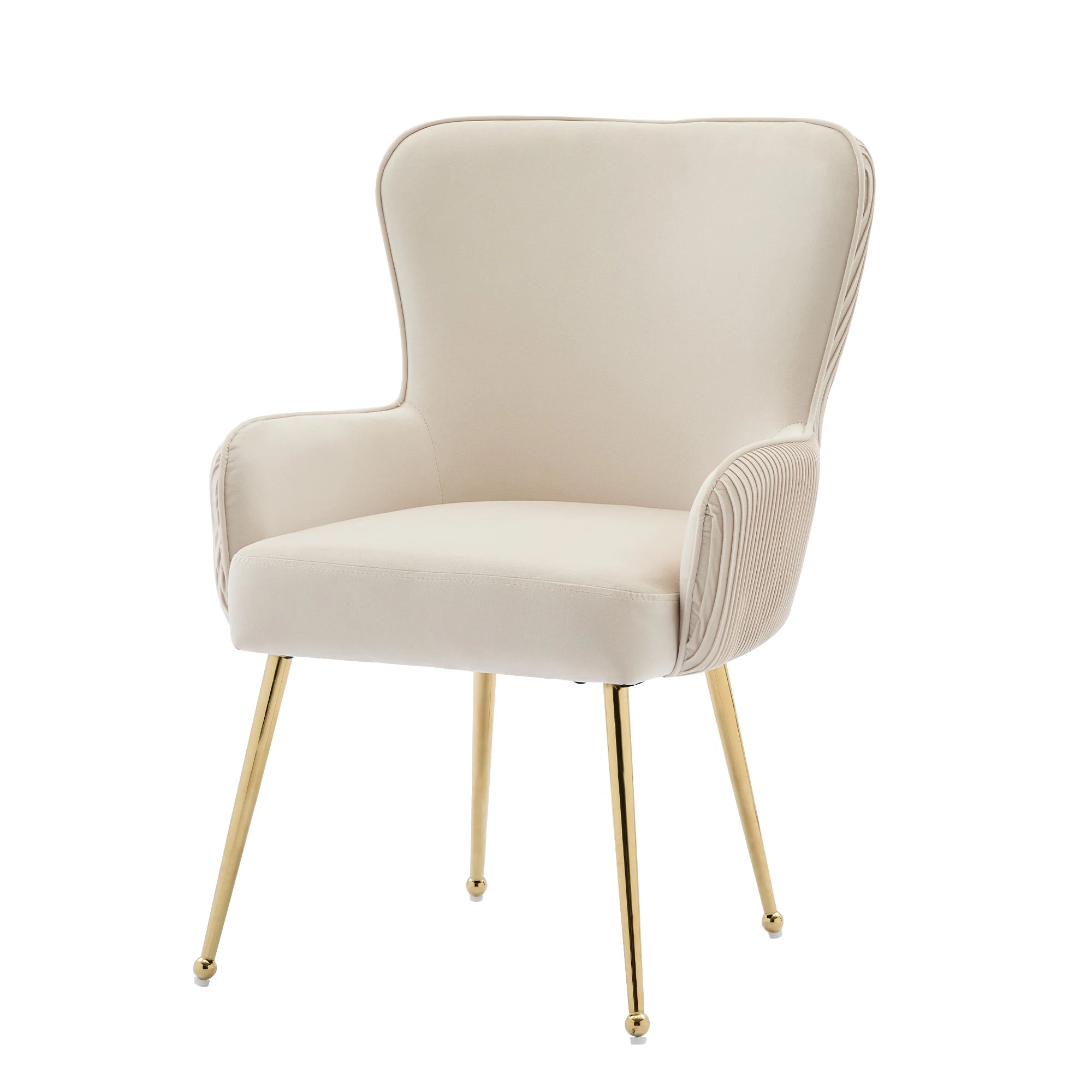 Chaise salle à manger velours blanc 2 ensembles de luxe -