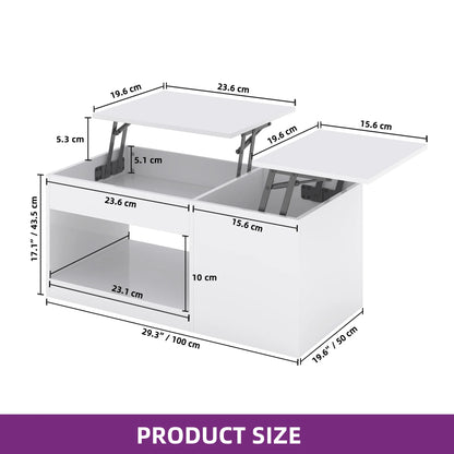 Table basse style industriel de luxe moderne avec led -