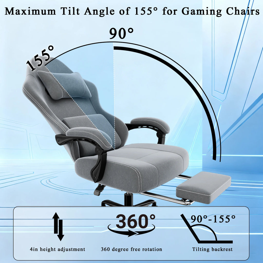 Chaise de bureau blanche ergonomique -