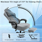 Chaise de bureau blanche ergonomique -