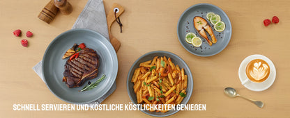 Poêle céramique - un ensemble à poignée amovible -