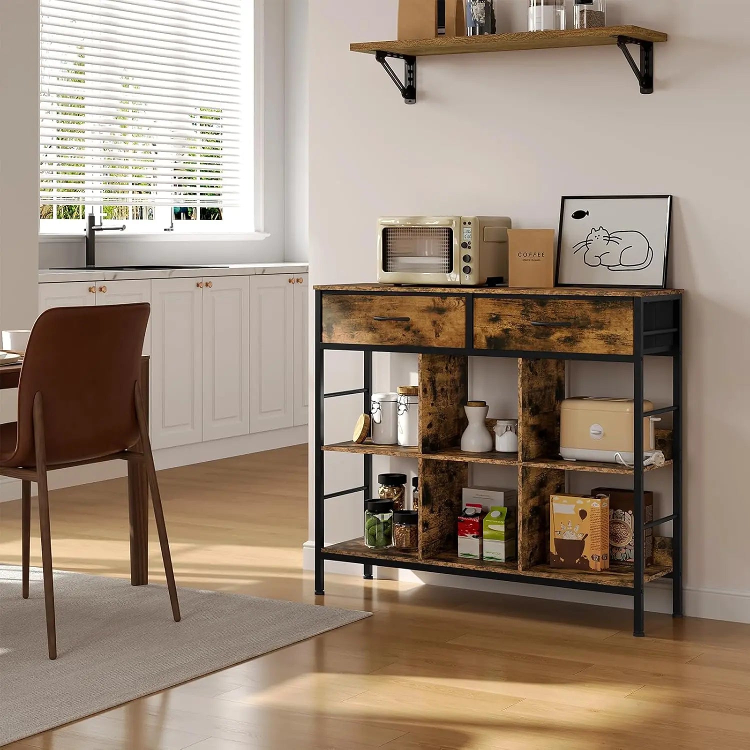 Meuble de rangement pour salon vintage -