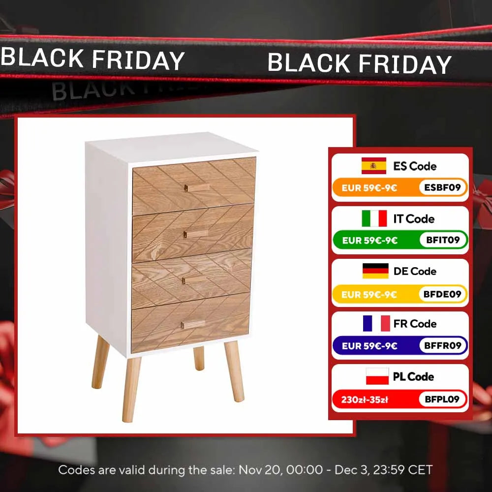 Table de nuit design moderne rustique - Table de nuit