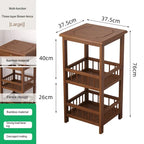 Table de nuit en bambou massif 1 pc - E1