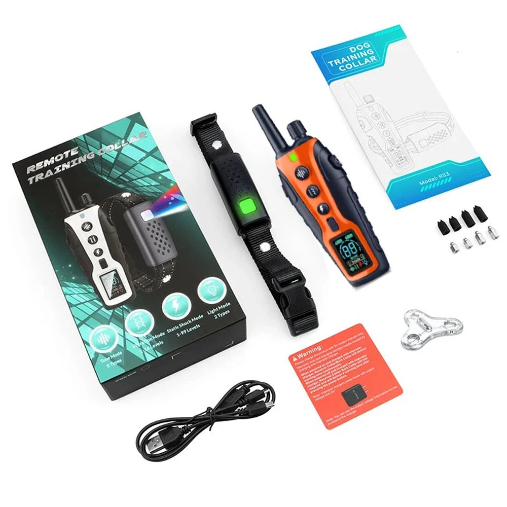 collier anti aboiement avec télécommande ajustable -