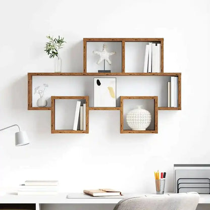 étagère murale salon 82x15x51 cm -