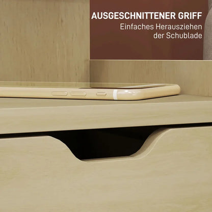 Table de nuit scandinave multi-compartiments -