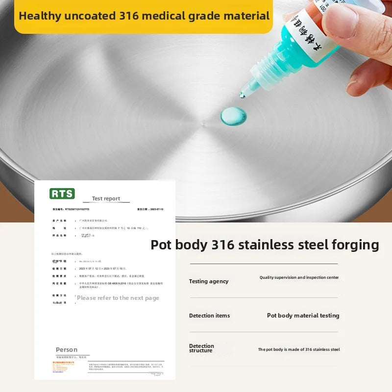 Poêle inox induction germaine en acier -