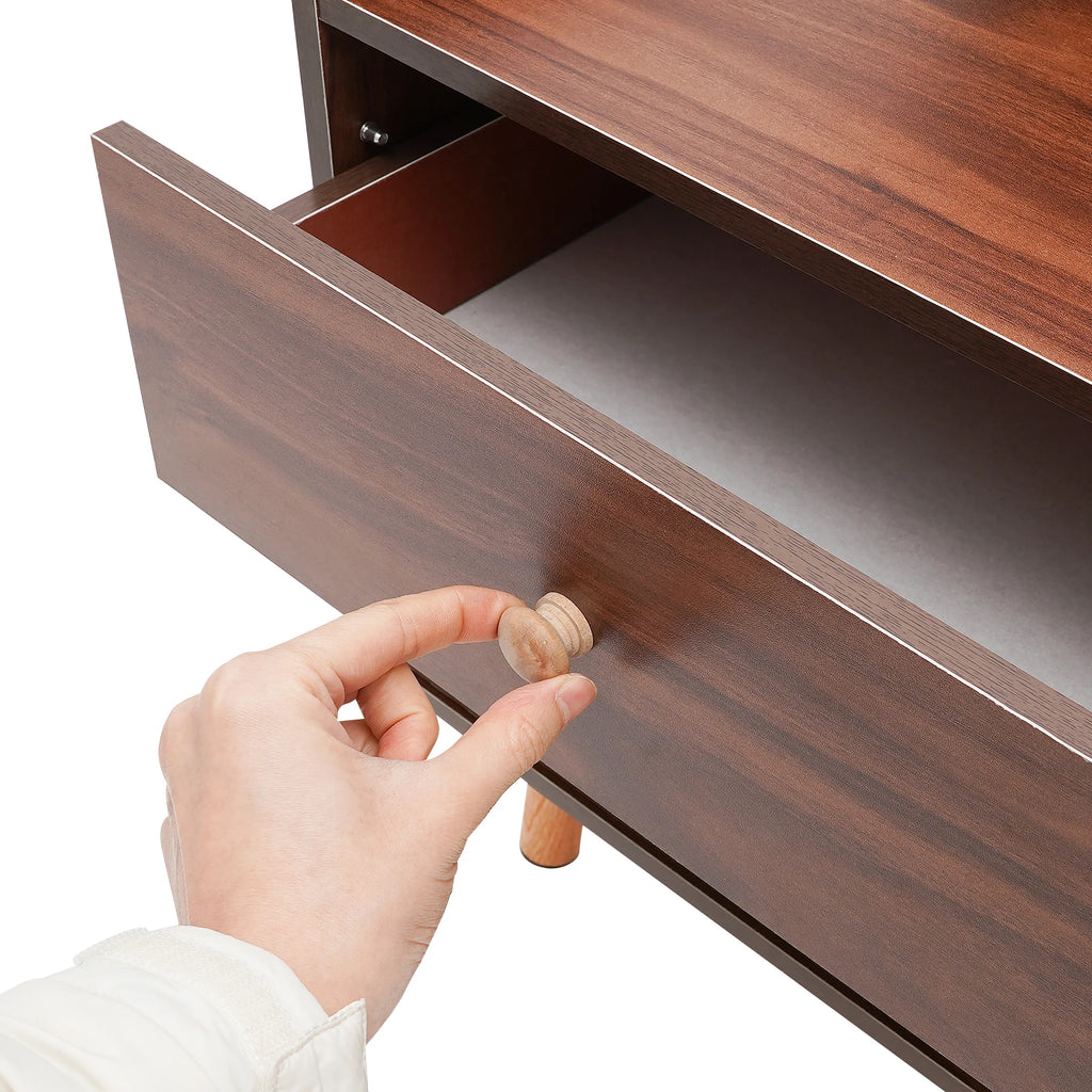 Table de nuit bois massif compacte -