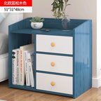 Table de nuit bibliothèque en bois - HG - 51x31x48cm