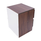 Table de chevet bois massif avec petite commode à 2 tiroirs -