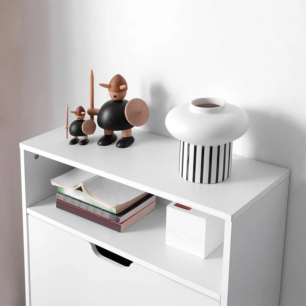 Meuble à chaussure magnifique à 3 tiroirs rabattables -