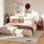 Table de nuit connecté avec station de charge et 3 tiroirs -