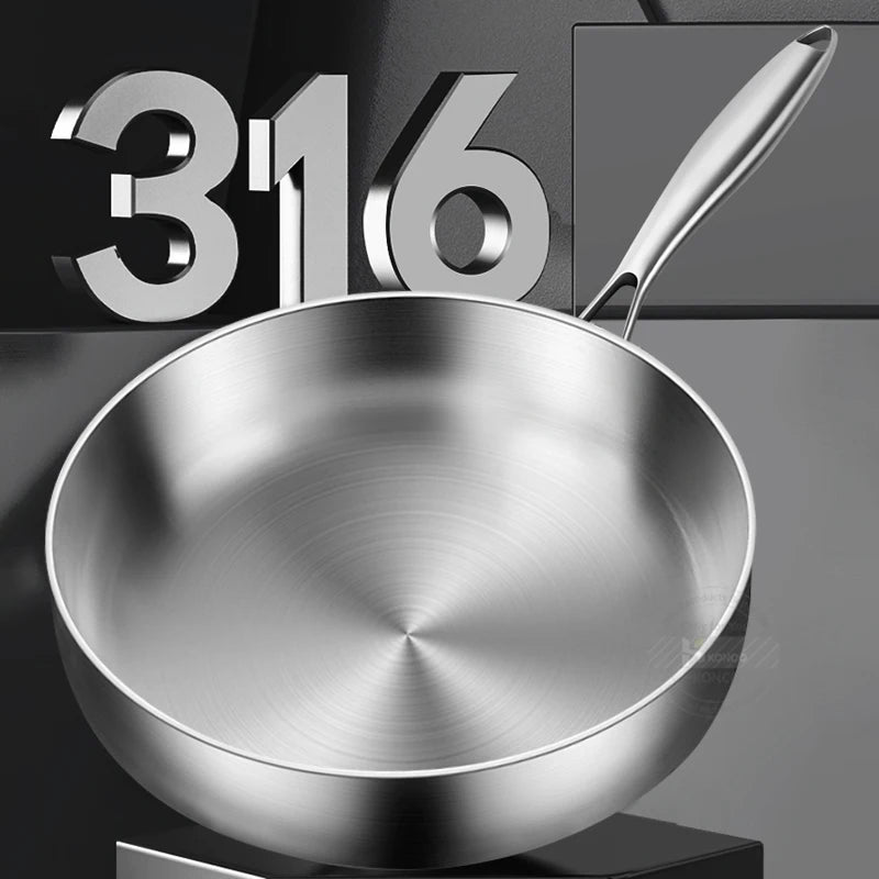 Petit Poêle inox pour le déjeuner -