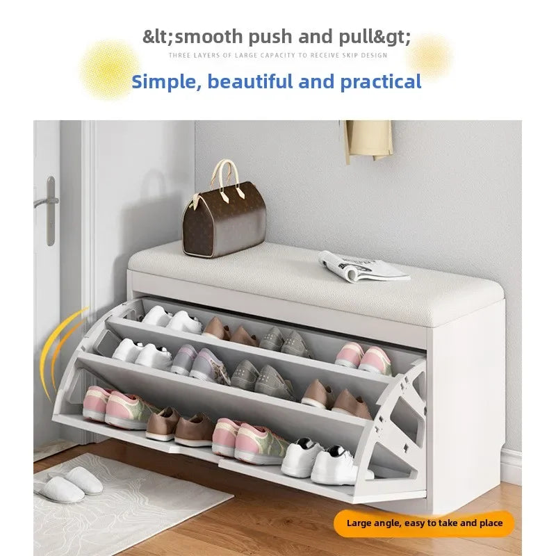 Meuble à chaussure banc premium -