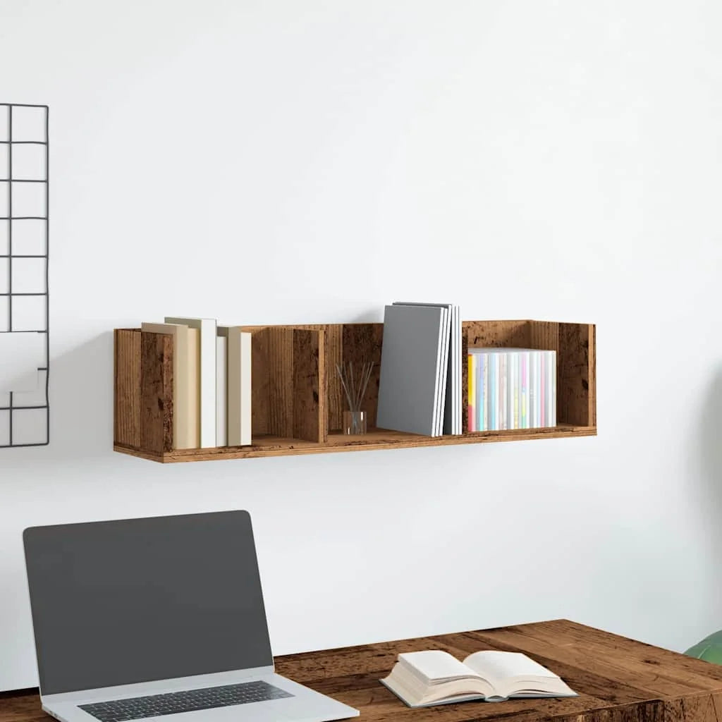 étagère murale bois en 3 parties 75x18x18 cm -