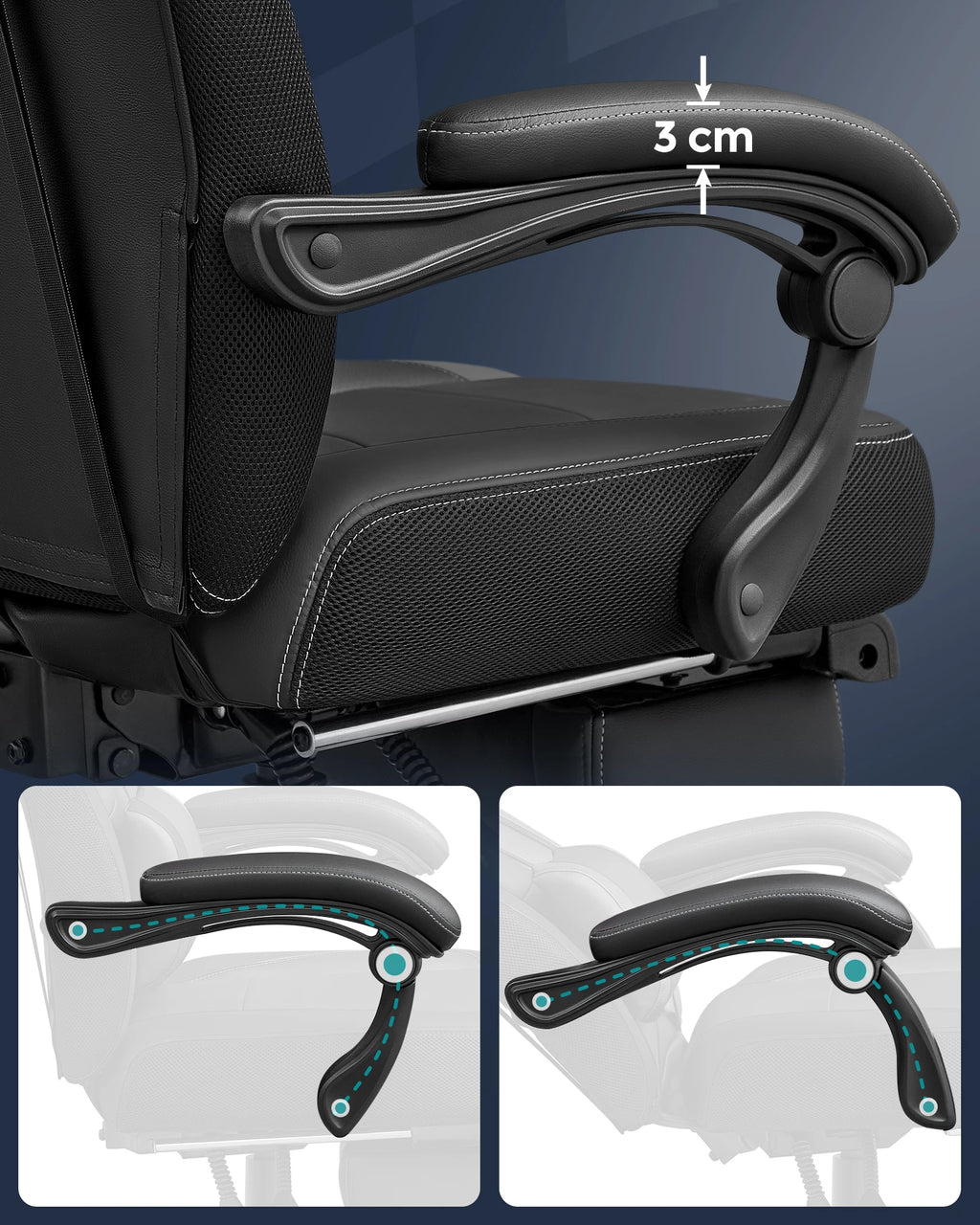 Chaise de bureau solide de grande qualité -