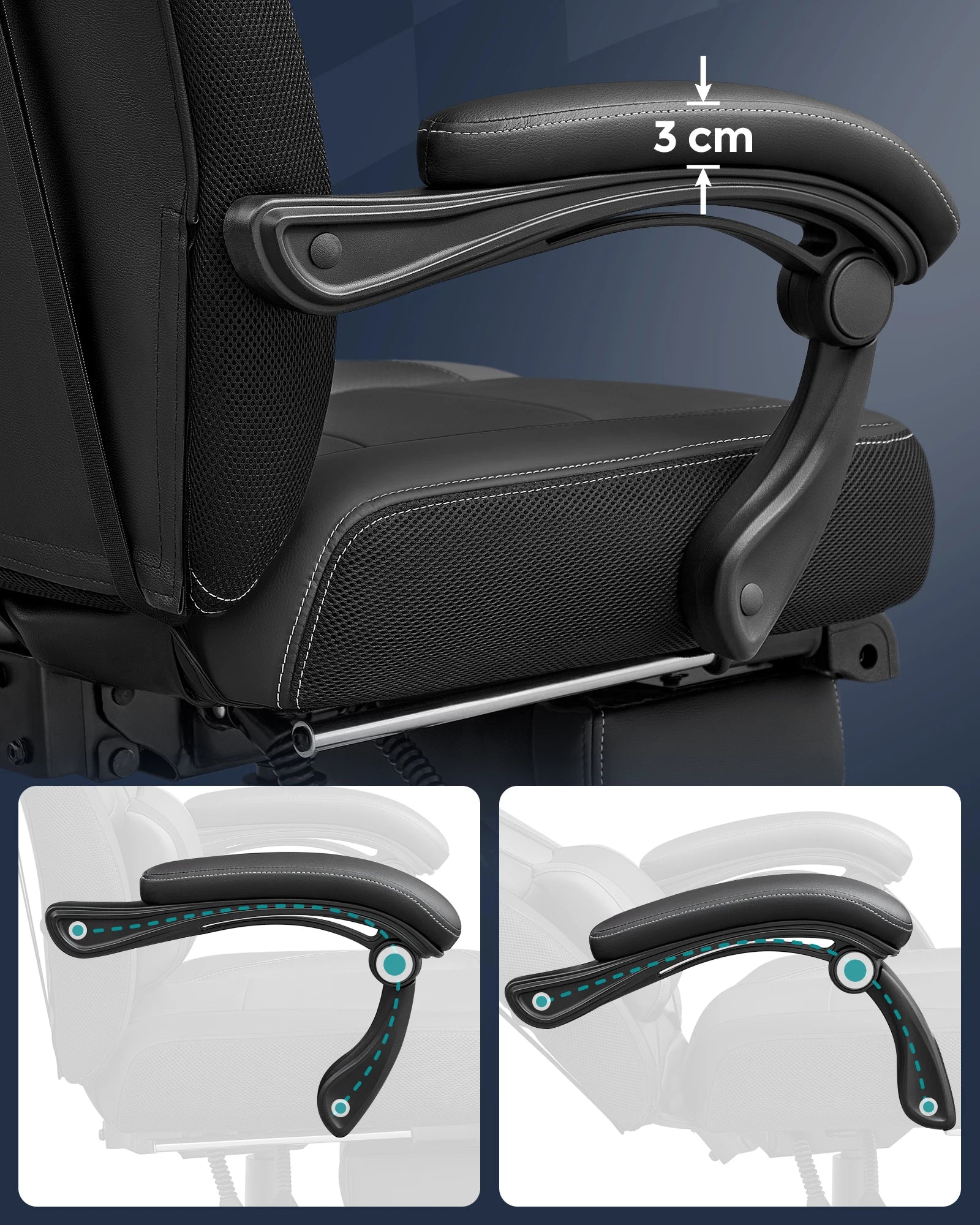 Chaise de bureau solide de grande qualité -