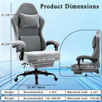 Chaise de bureau blanche ergonomique -