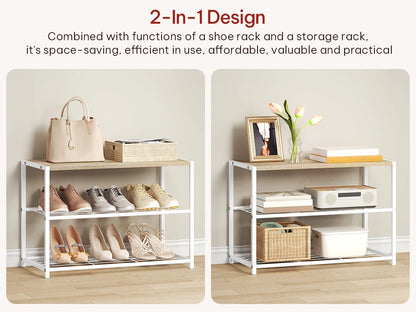 Étagère chaussures métal à étages -