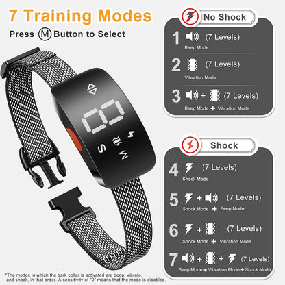 collier anti aboiement chien avec électro choc -