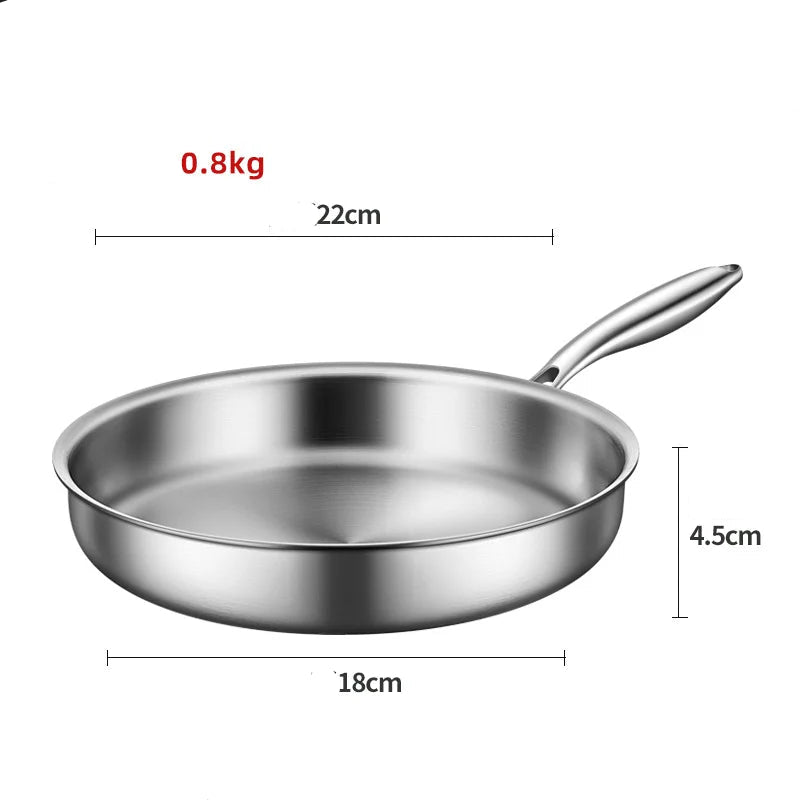 Poêle inox induction germaine en acier - 22cm