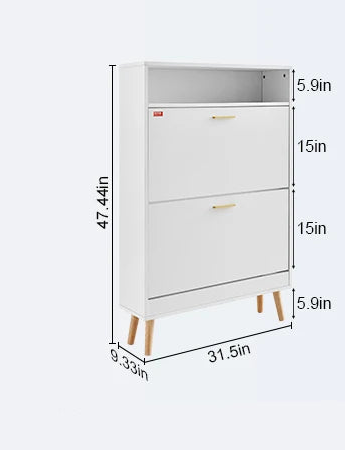 Meuble à chaussure avec tiroirs rabattables autoportants pour sabots et talons - B Meuble à chaussure