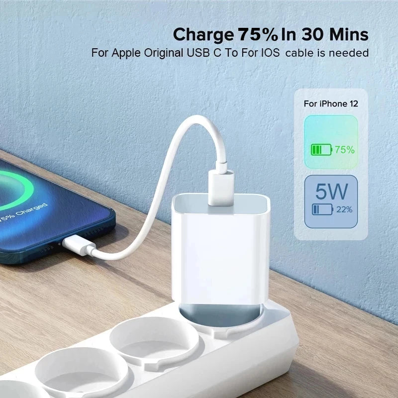 Chargeur IPhone 35W USB Type C - Charge Rapide -