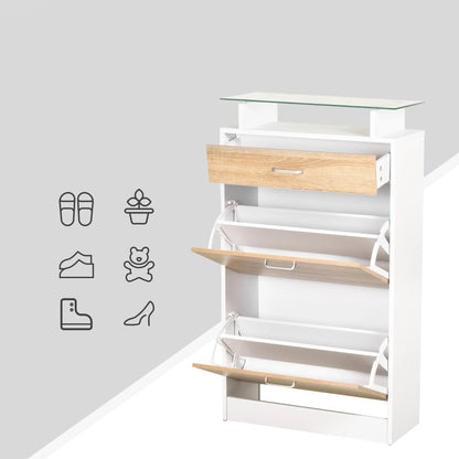 Meuble à chaussure scandinave 60X24X105.5 cm -