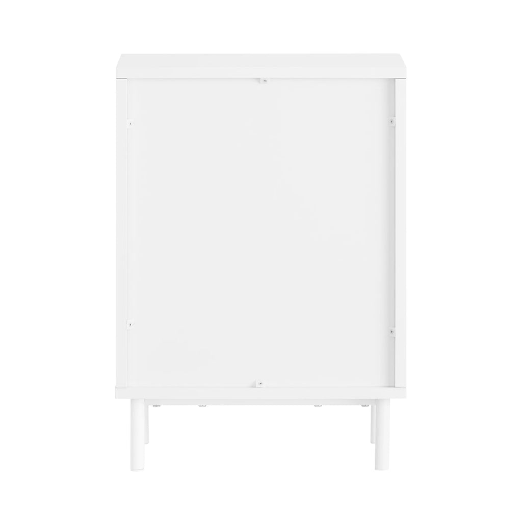 Table de chevet solide avec 1 porte -