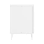 Table de chevet solide avec 1 porte -