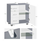 Meuble de rangement à tiroirs blanc -