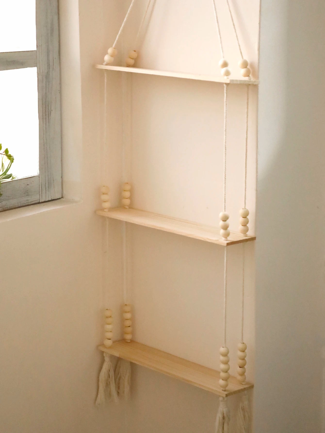 étagère bois rangement mural -