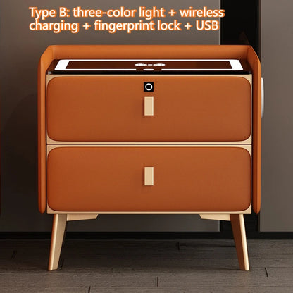 Table de nuit bois moderne de luxe - E