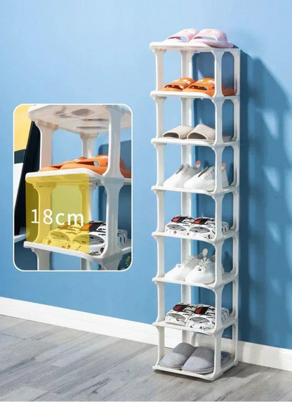 Meuble à chaussure d'entrée en forme de cube simple -