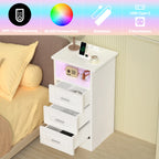 Table de chevet intelligente avec station de recharge USB -