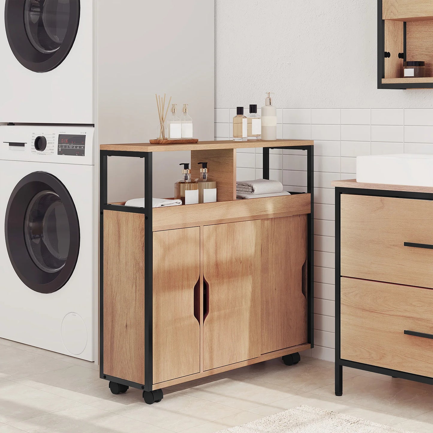 Meuble salle de bain original simple 70x70x20cm -