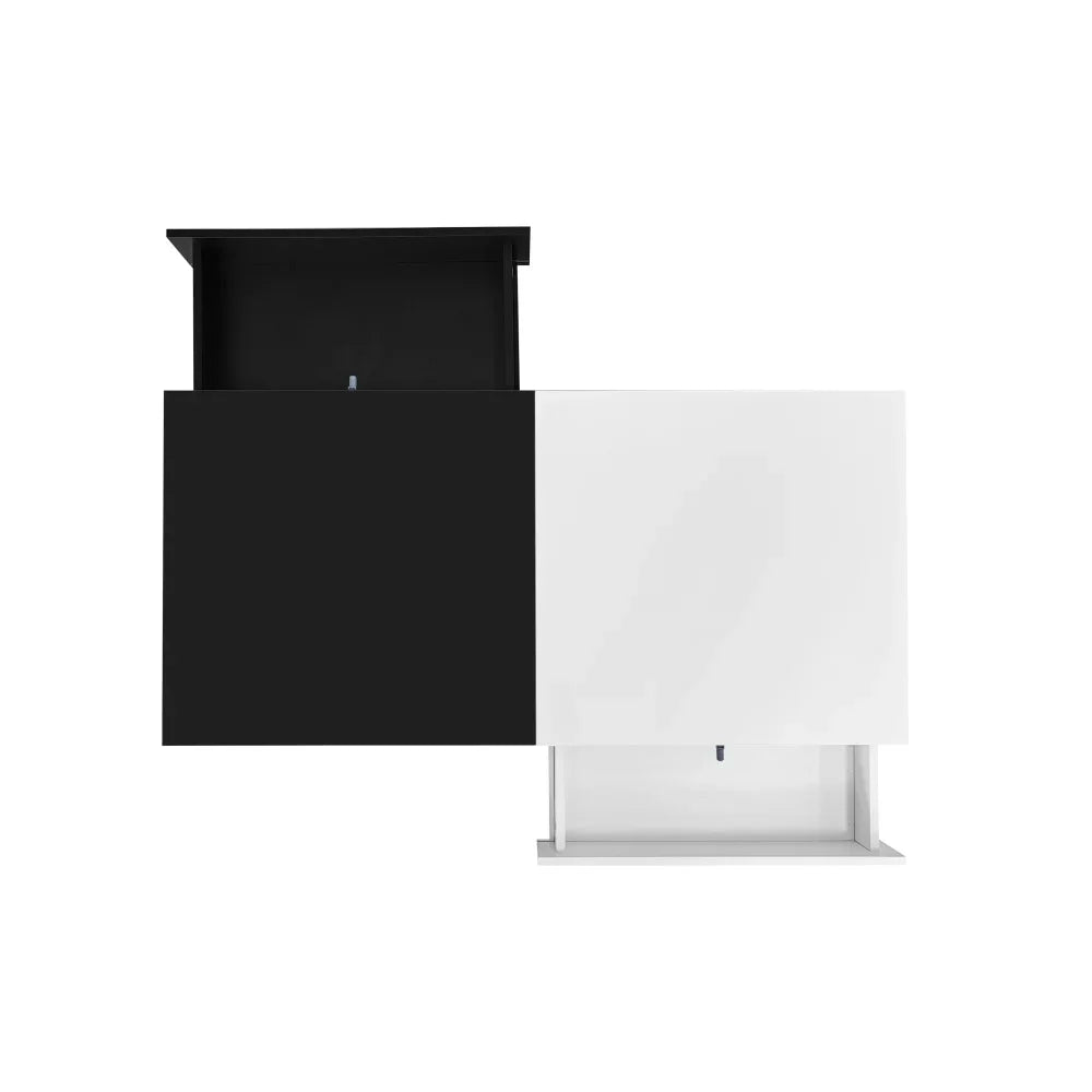 Table basse blanc scandinave 105 X 60 X 40 Cm -