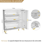 Meuble à chaussure dispositif anti basculement -