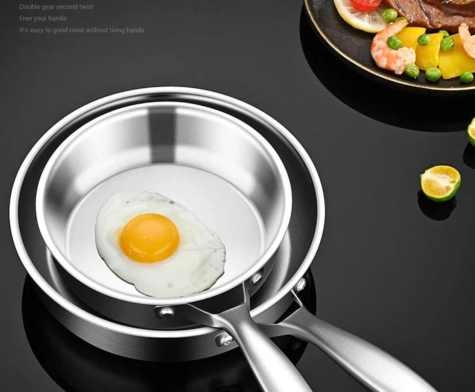 Poêle inox de petite taille de qualité -