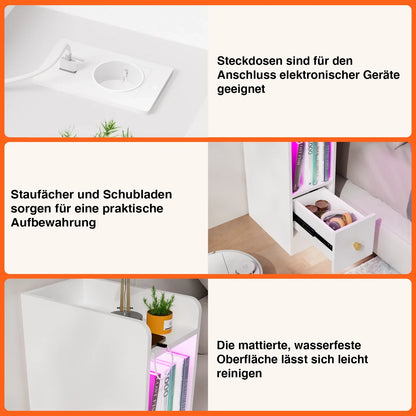 Table de nuit pour petite espace luxueux -