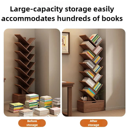 Étagère d'angle bois de luxe -