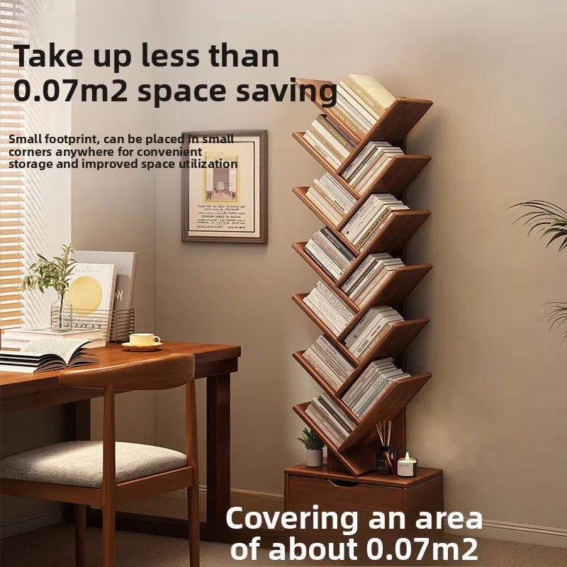 Étagère d'angle bois de luxe -