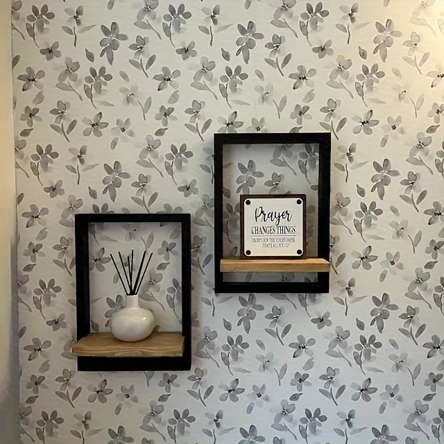 Meuble étagère cube mural style portrait -