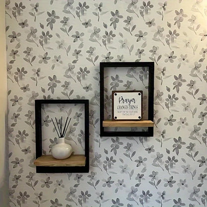 Meuble étagère cube mural style portrait -