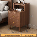 Table de chevet bois foncé de haute qualité - D