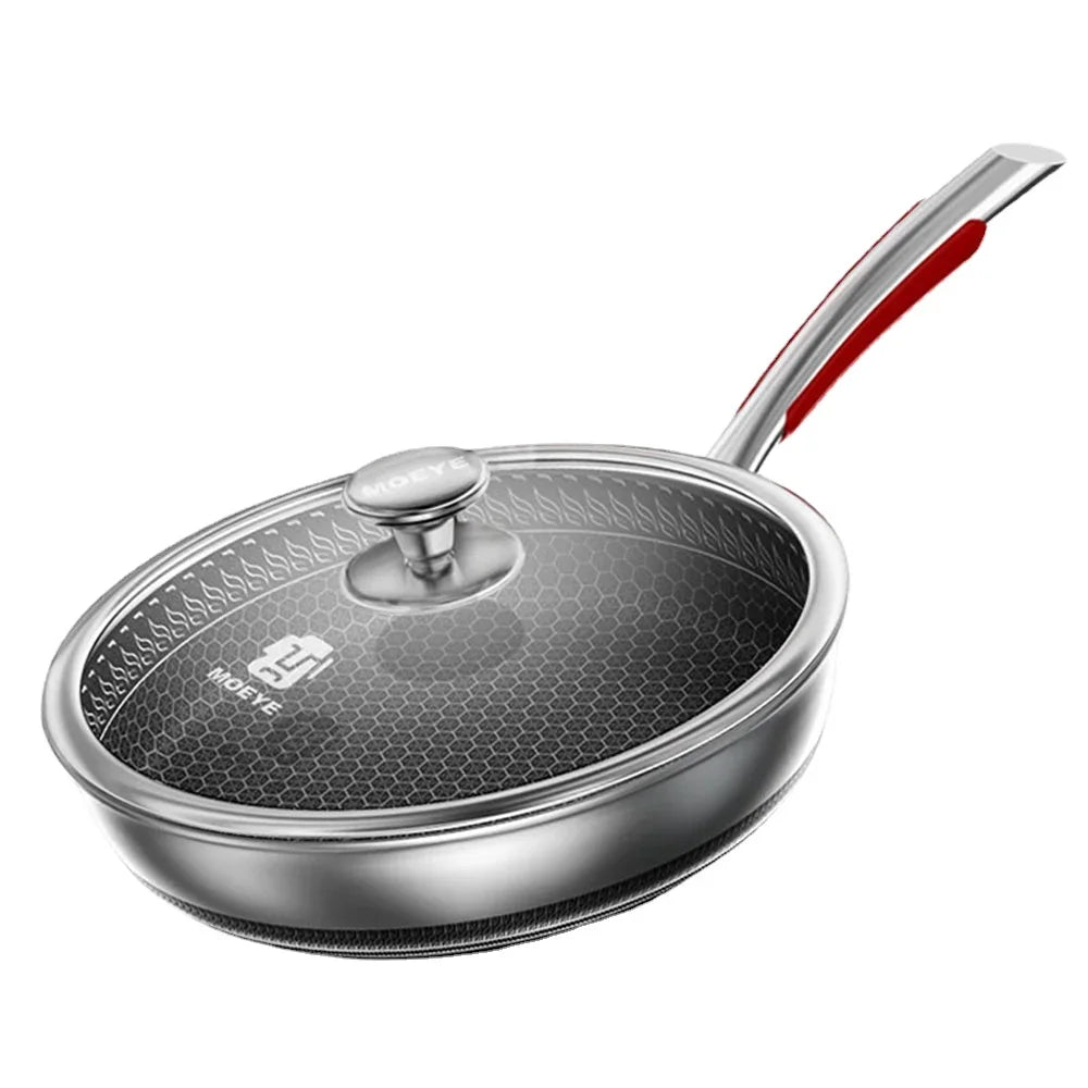Poêle inox antiadhésif haut de gamme -