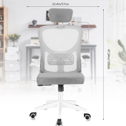 Chaise de bureau pivotante simple - Blanc Chaise de bureau