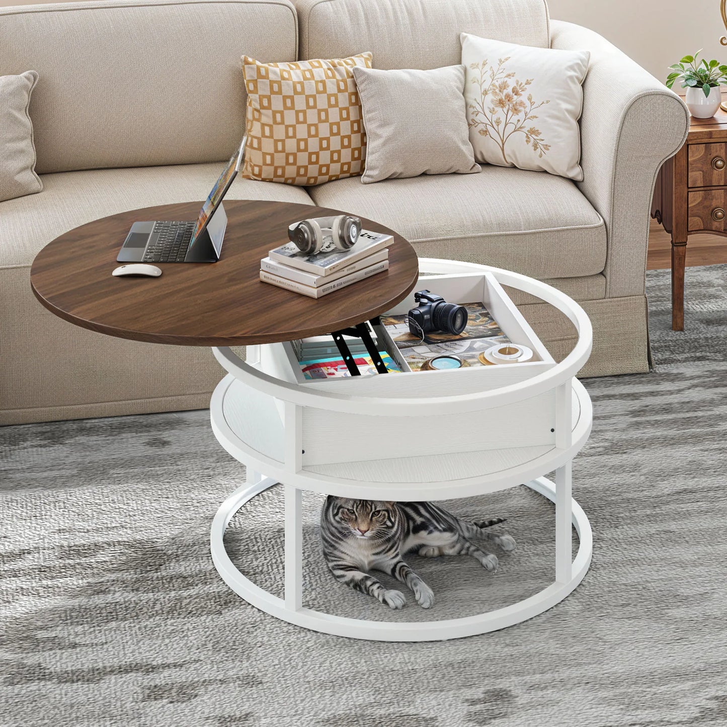 Table basse petit et relevable moderne -
